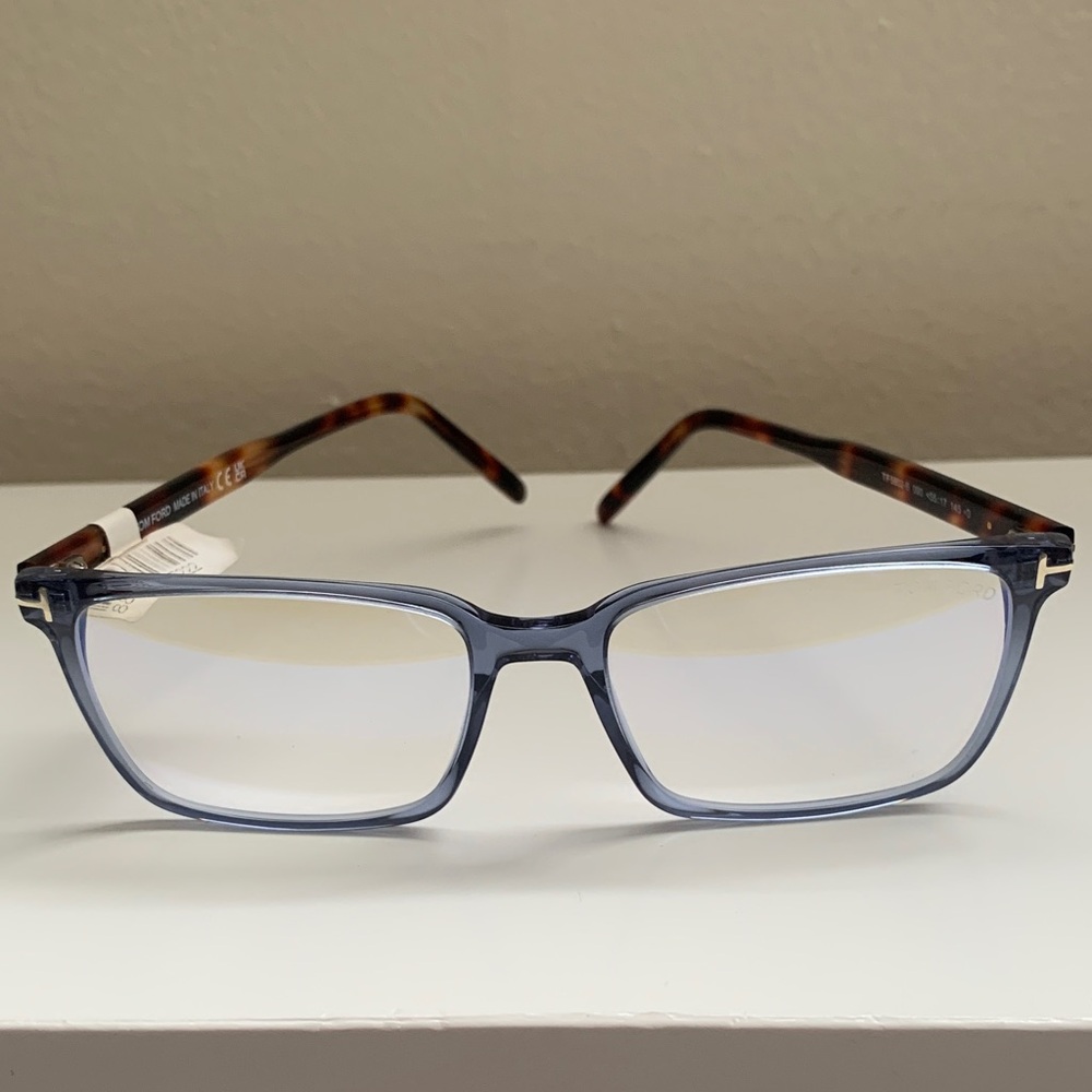 Tom Ford Blue Frame with Tortoiseshell Temples